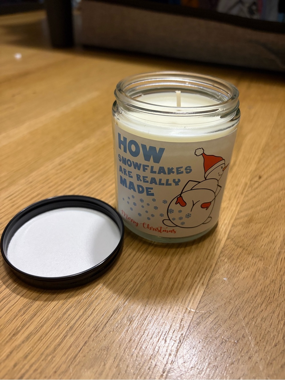 Holiday Scented Candle - White - Unbranded
